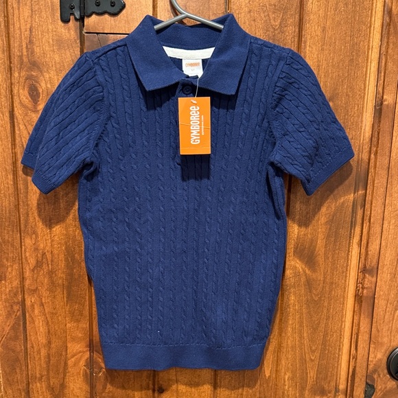 Gymboree Other - Gymboree Dark Blue Cable Knit Polo